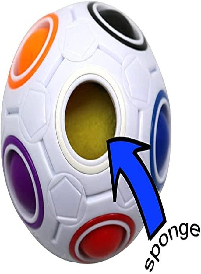 Prisma Collections Magic Rainbow Ball Goti Fidget Brainteaser Puzzle Cube Toy for Kids and Adults (Multi Color) - Image 5